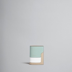 SOLD OUT:MARNI【マルニ】サフィアーノレザー製二つ折りウォレット ティーグリーン、ライムストーン、ライトキャメル.