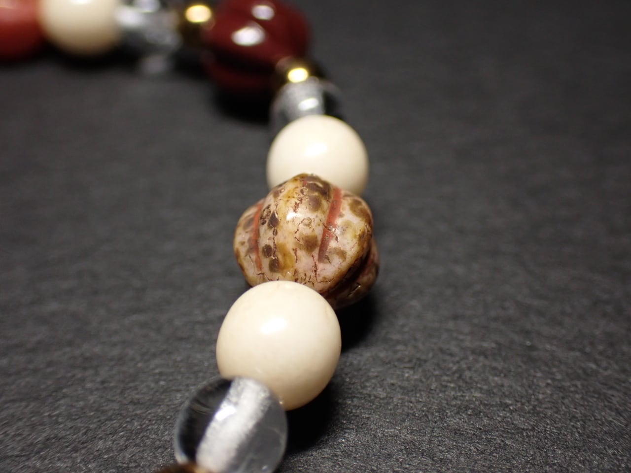 チェコビーズブレスレット《15.5cm》 G-BCL089 ハンドメイド ガラス