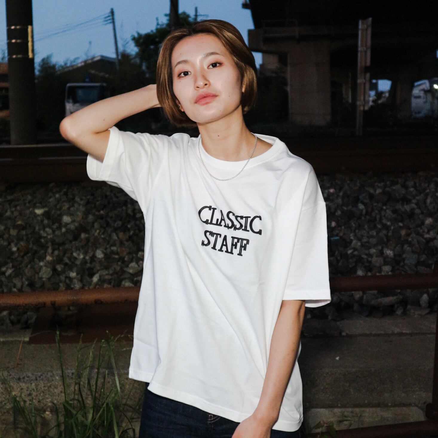 HOT STAFF ジュリー　コンサートツアー　’84 Tシャツ　ホワイト Classic staff T-shirt | JERRYTRAD