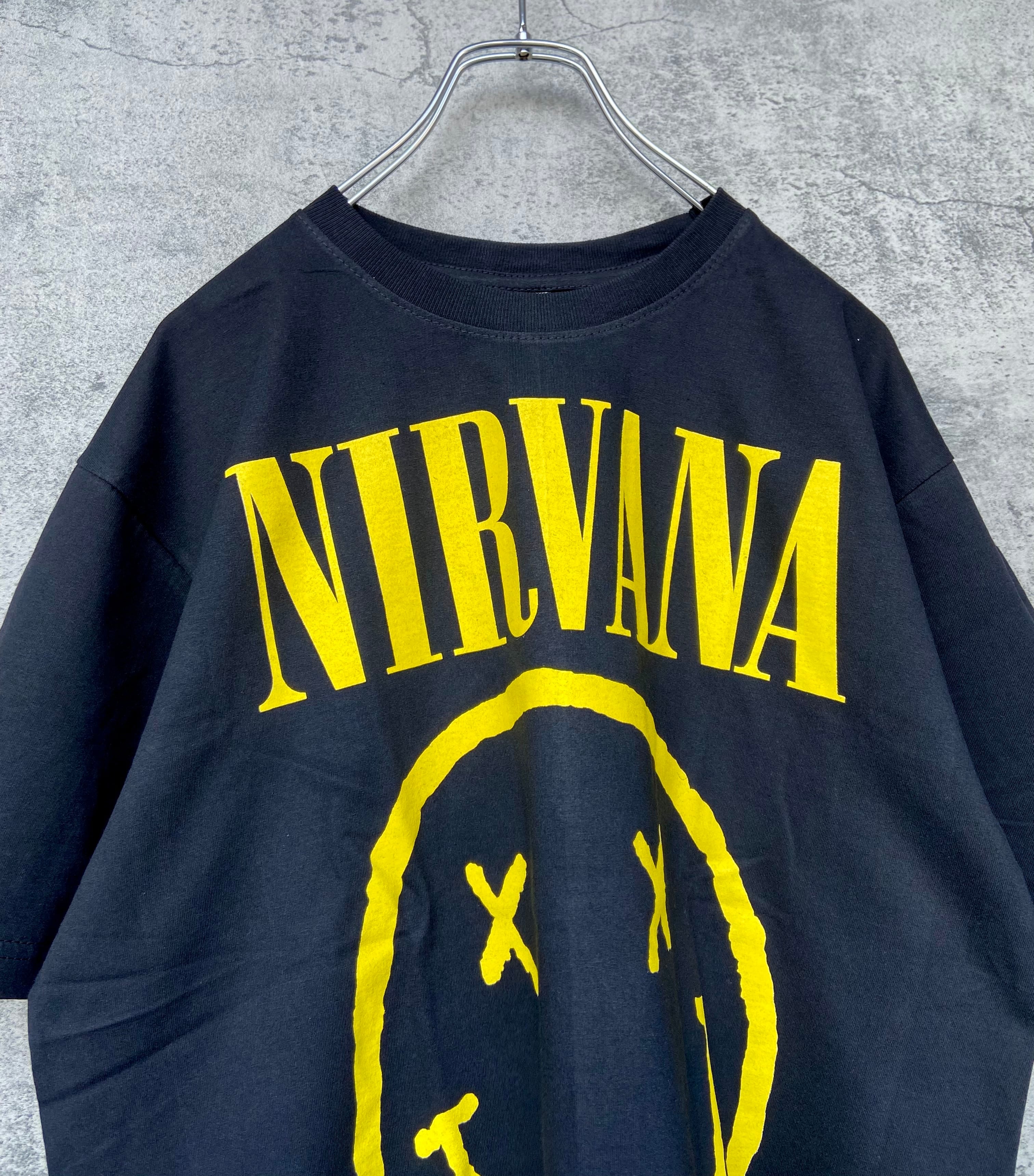 新品 NIRVANA ニルヴァーナ バンドTシャツ 黒 赤西さん着用デザイン | 【古着 らくふる】ビンテージ&リメイク専門のオンライン古着SHOP  powered by BASE