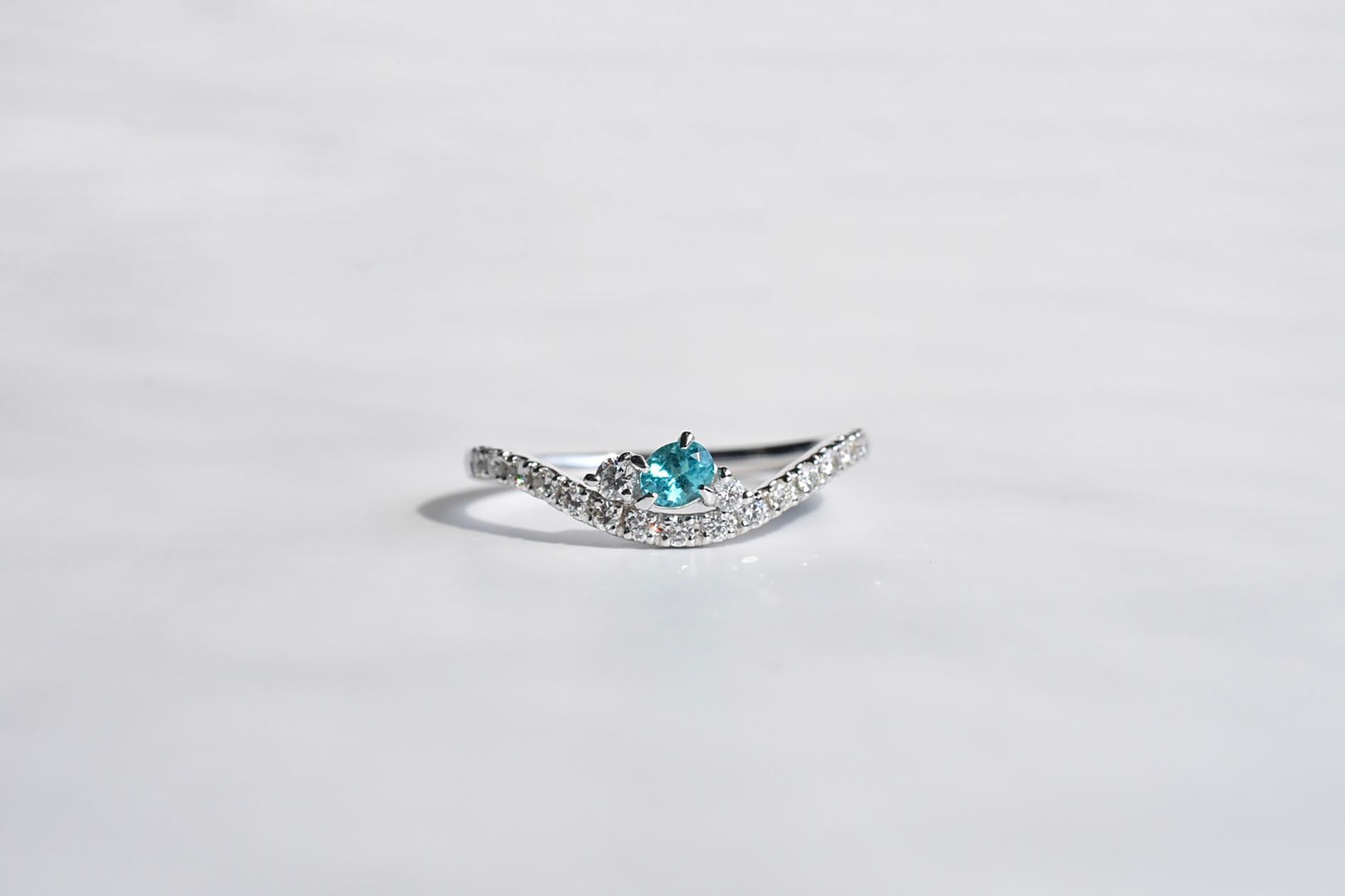 パライバトルマリン リング 0.15ct / PT900 | Merak jewelry shop  