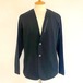 Kersey Waffle No Collar Jacket　Black