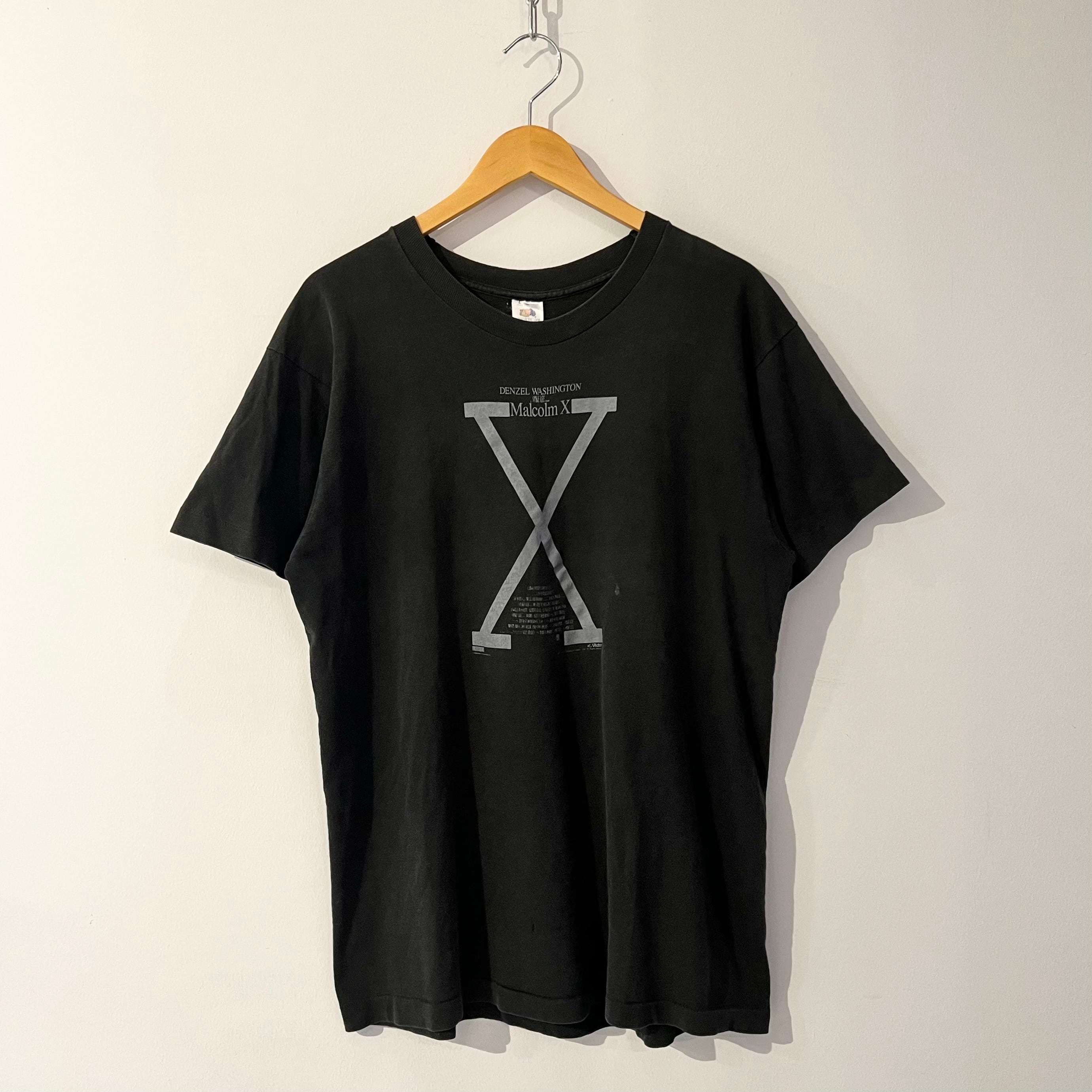 90s デンゼルワシントン マルコムX ムービーT MALCOM X MOVIE/マルコムエックス 映画 Tシャツ 92年 Made in