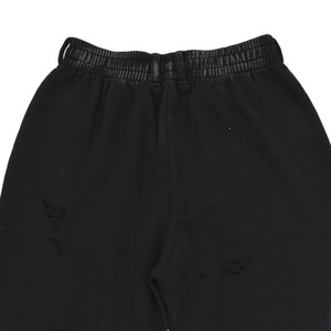 【WE11DONE】BLACK PIERCING DETAIL JERSEY JOGGERS