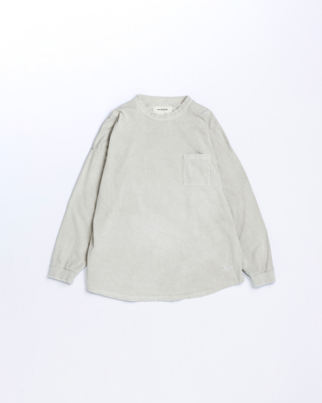 ANACHRONORM / PIGMENT DYED POCKET L/S T-S