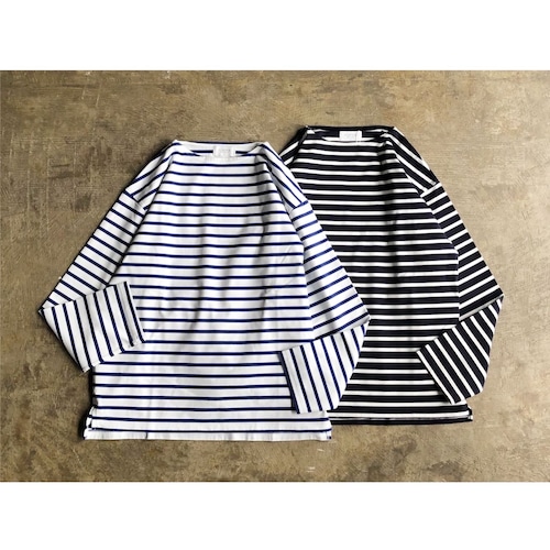 FLISTFIA(フリストフィア) Giza Cotton Long Sleeve Boat Neck T-Shirts