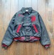 60s  Litt Bno NY .58 . Bronx. Ink Wool Quilting Stadium Jacket Size MEDIUM