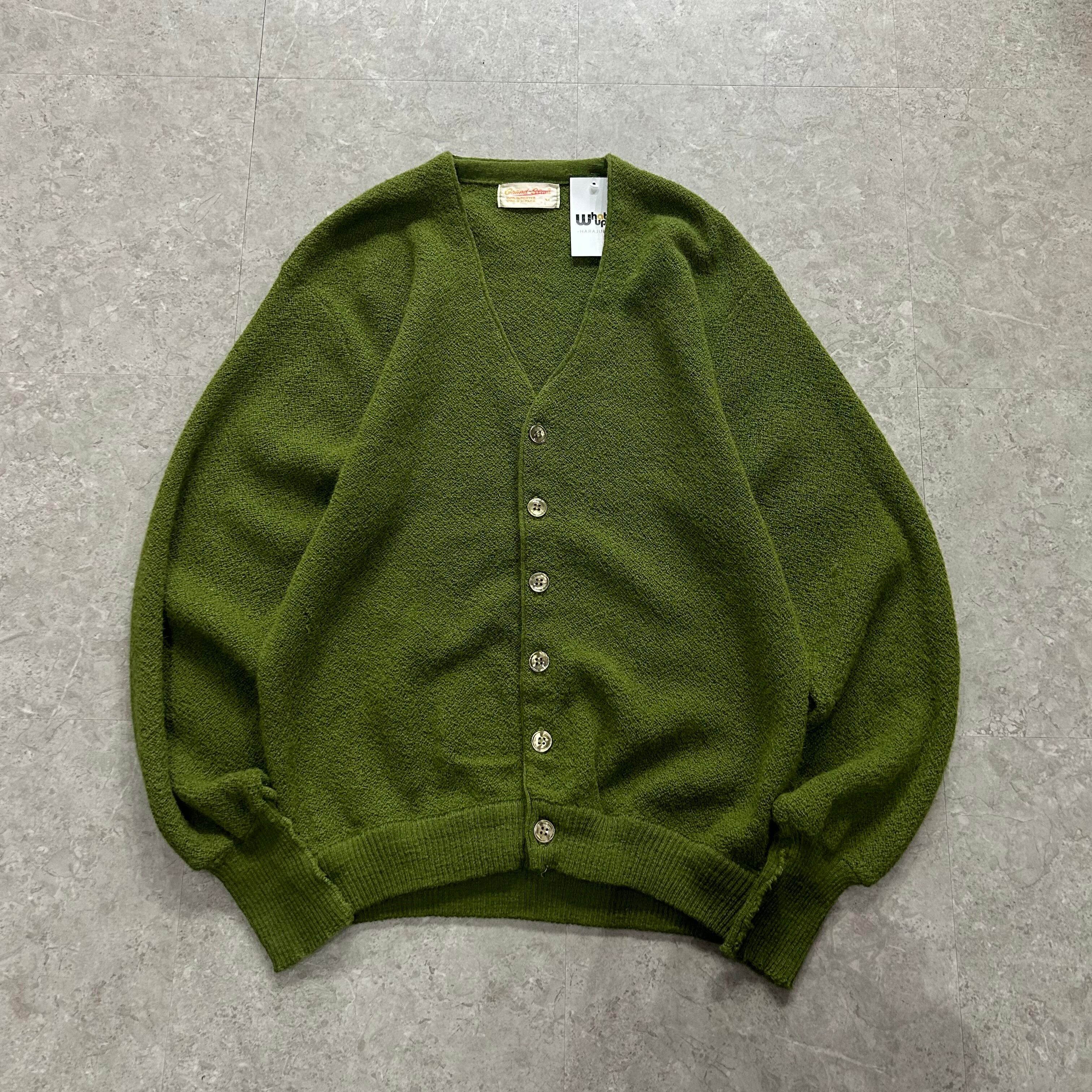 60s Gland slam " alpaca " green cardigan【仙台店】