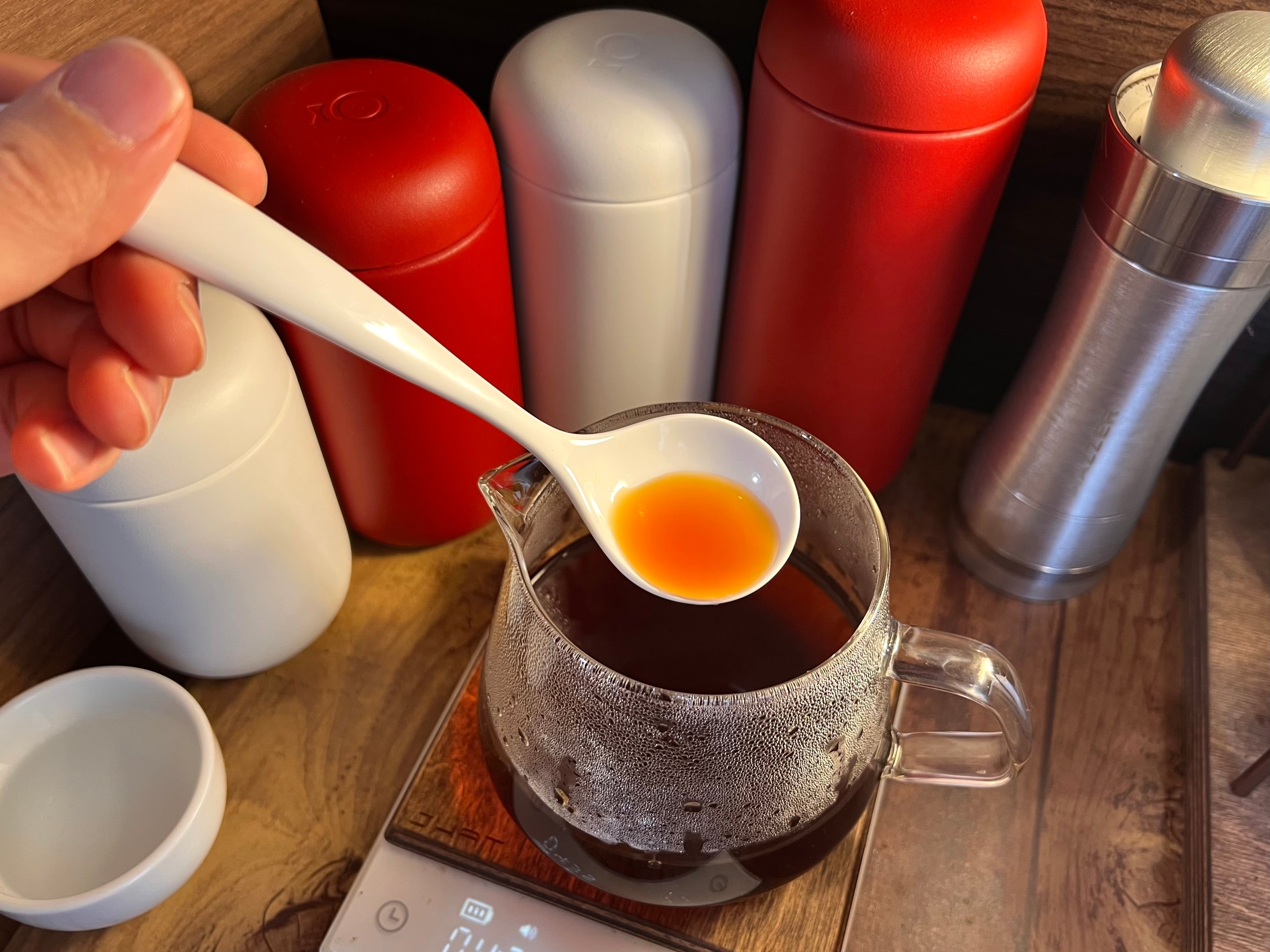ORIGAMI カッピングスプーン ホワイト | COFFEE LAB KOMAMEYA