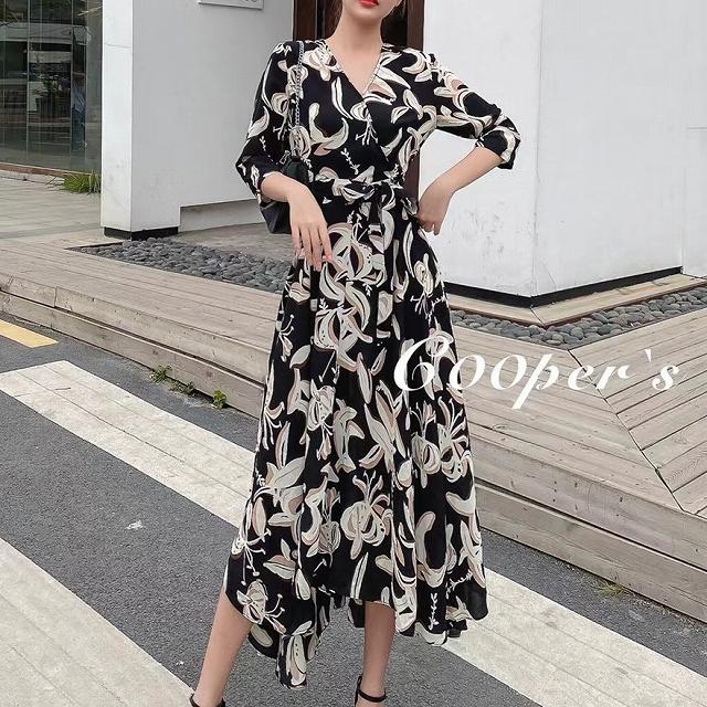 ブランドのギフト 30代 50代 きれいめ 40代 レディース ワンピース 上品 ゆったり アシンメトリー フリル ドレス ワンピース Mkl Pl