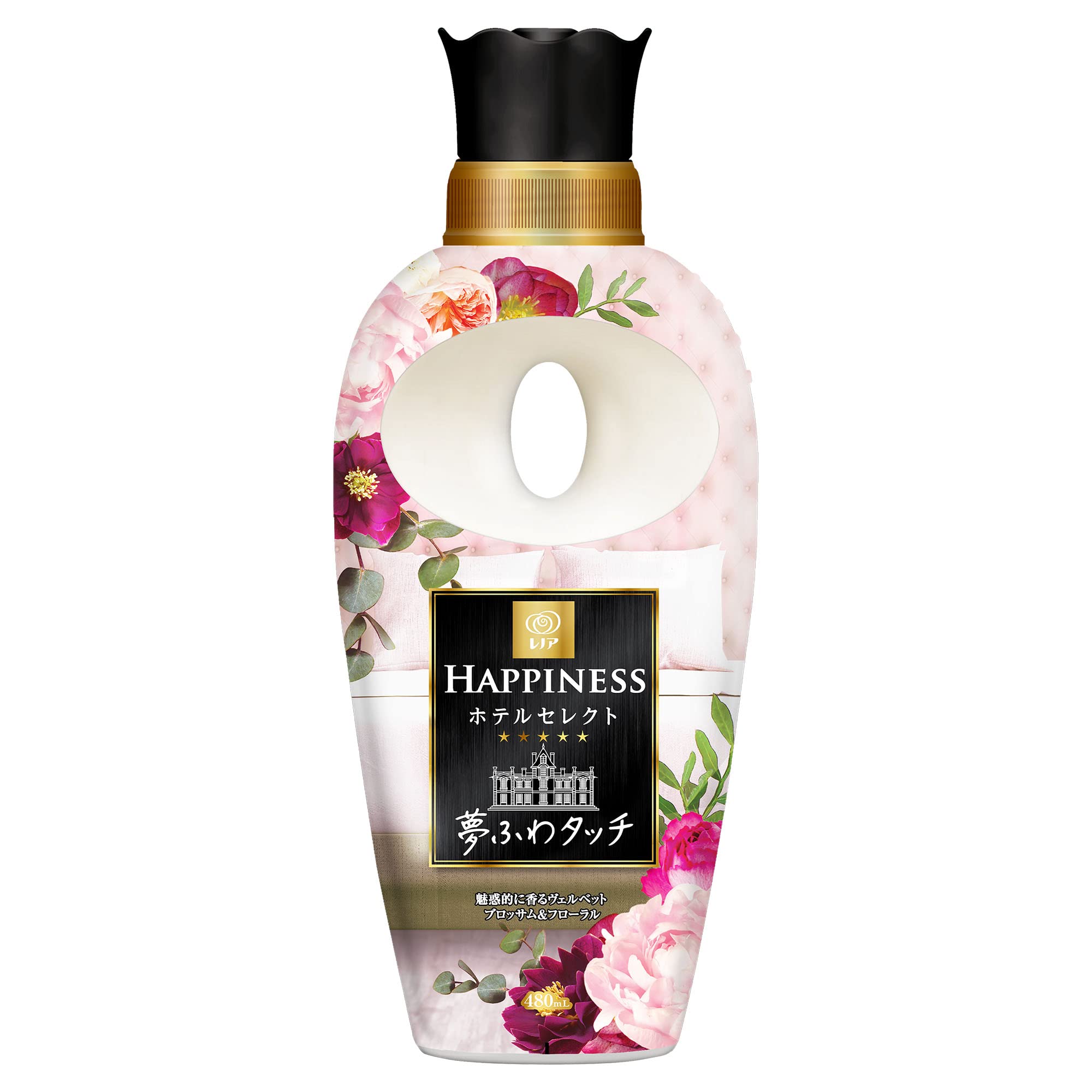 レノアハピネス 夢ふわタッチ 柔軟剤 ヴェルベットブロッサム&フローラル 本体 480mL