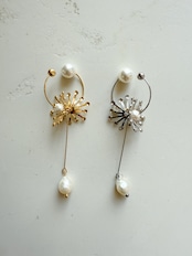 感動イヤーカフ/ 淡水パール(flower)