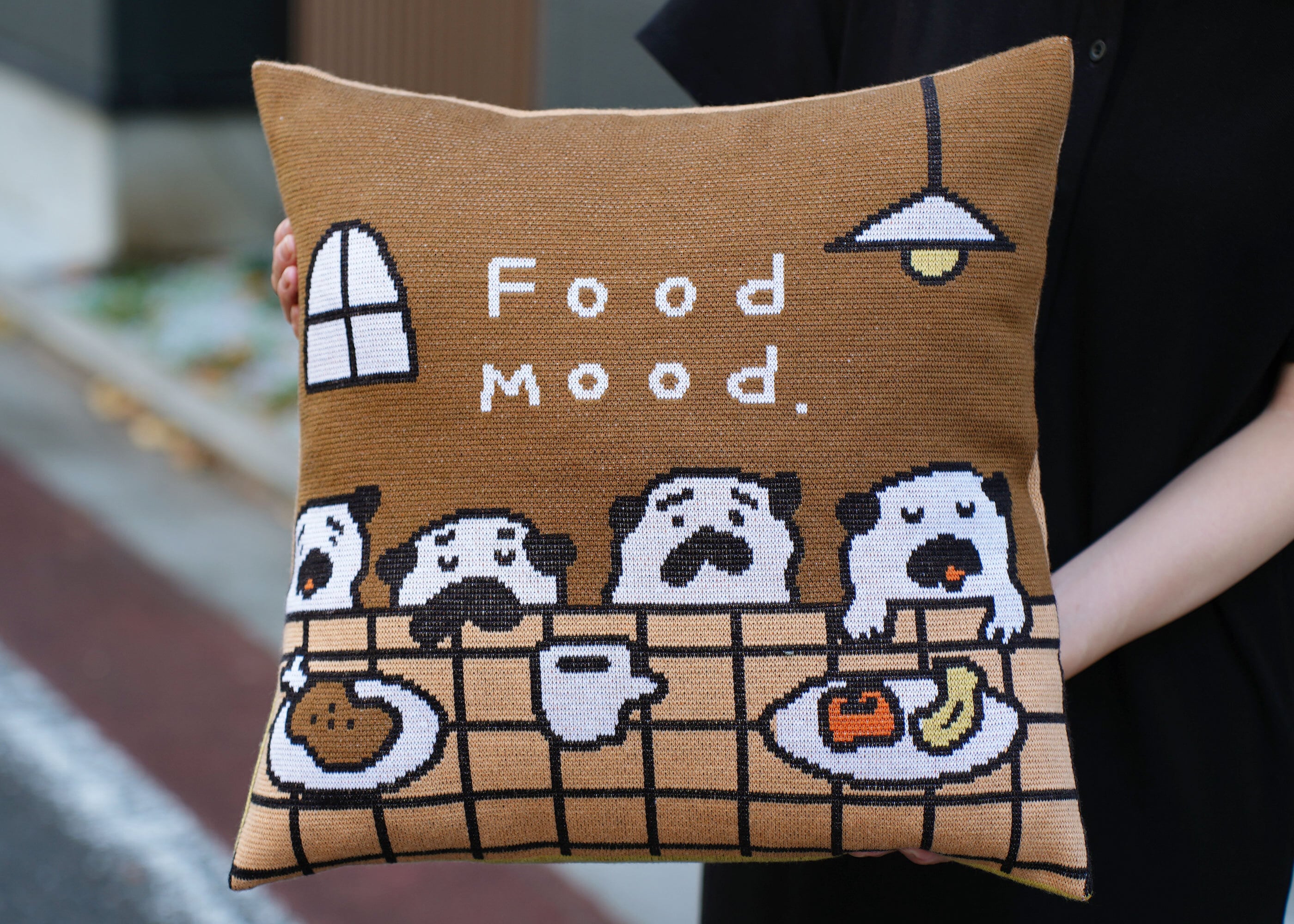 ニットクッションカバー「FoodMood」