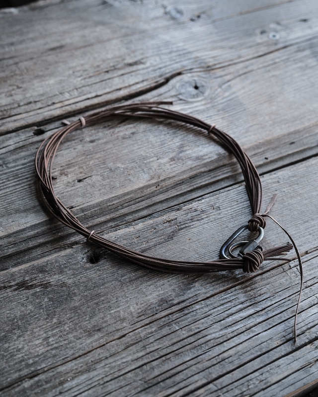 革束ネックレス　sasaki yuichi