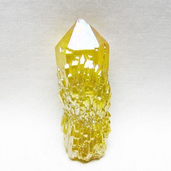 オーラクリスタル 原石 イエロー エレスチャル オーラ水晶 一点物 171-8644