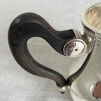 ミルクピッチャー　シルバープレート　シンプルデザイン　エボニーハンドル　 19twd22