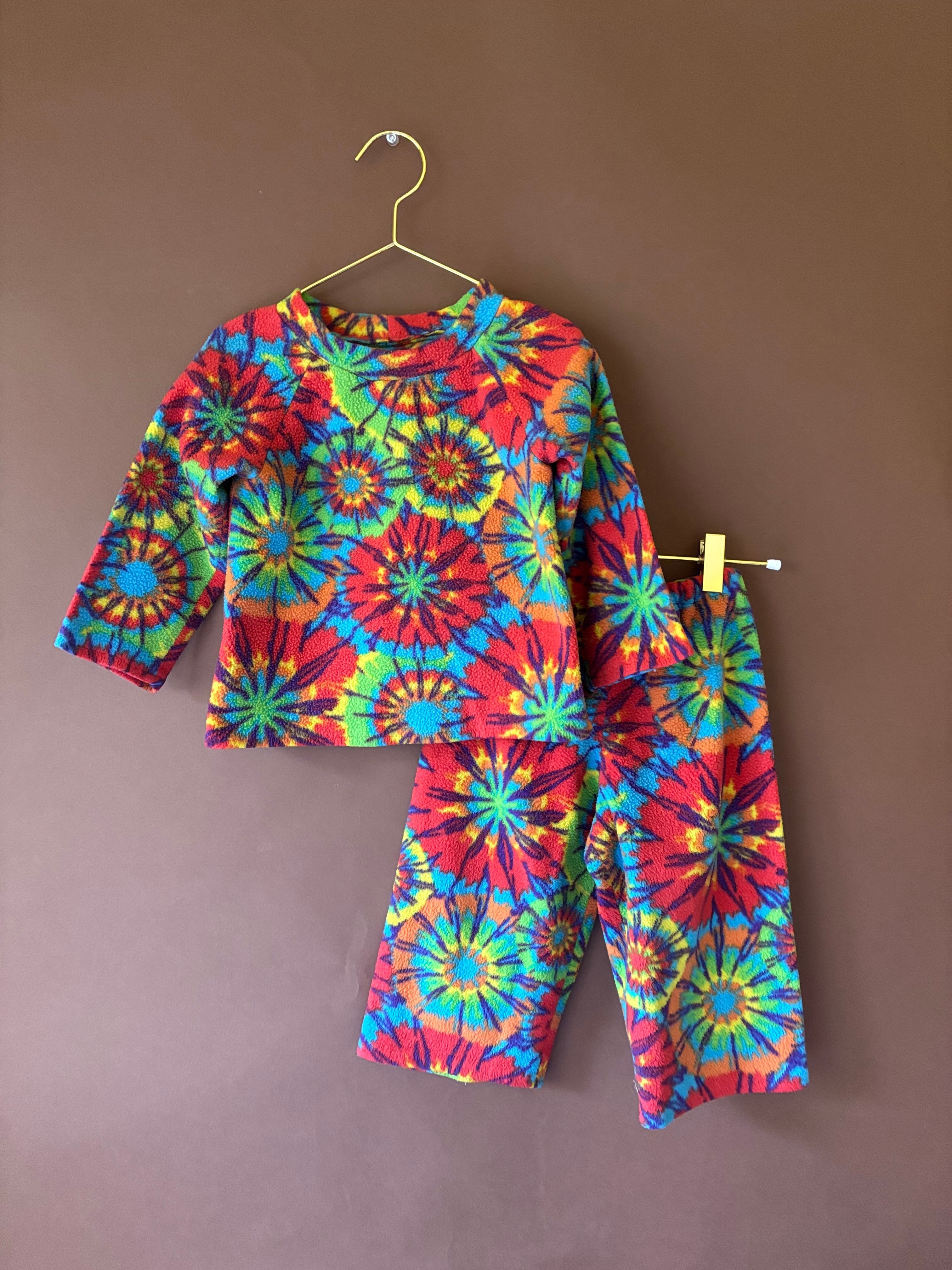 【KIDS vintage】90's fleece setup . about 3-4y