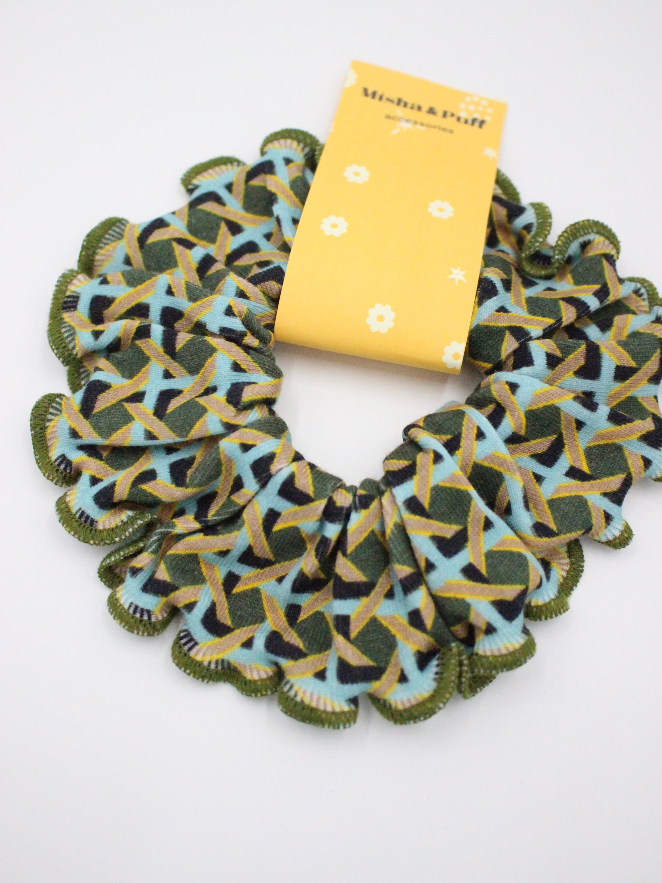 Misha & Puff Hair Scrunchie Leaf Lattice | RESONASON