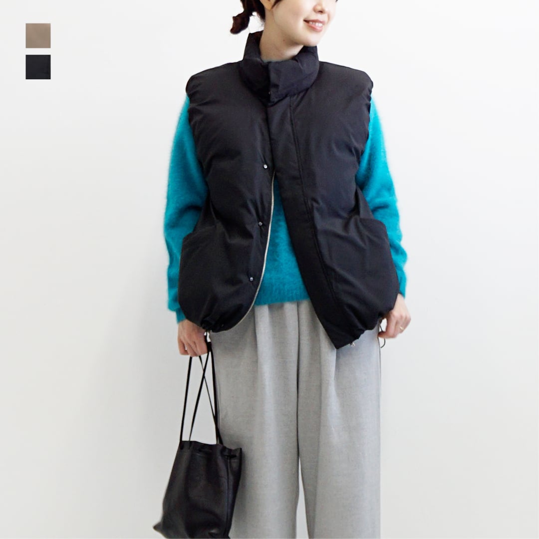 miffew　ミフュー　STAND COLLAR DOWN VEST　スタンドカラーダウンベスト　(few23wjk5112) |  es-life(エスライフ) powered by BASE