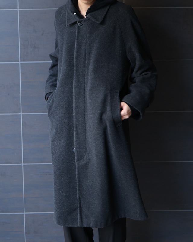 Wool fly front single coat