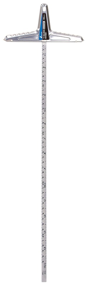 【在庫のみ】シンワ測定(Shinwa Sokutei) 丸ノコガイド定規 Tスライド ベーシック 併用目盛 45cm 73593