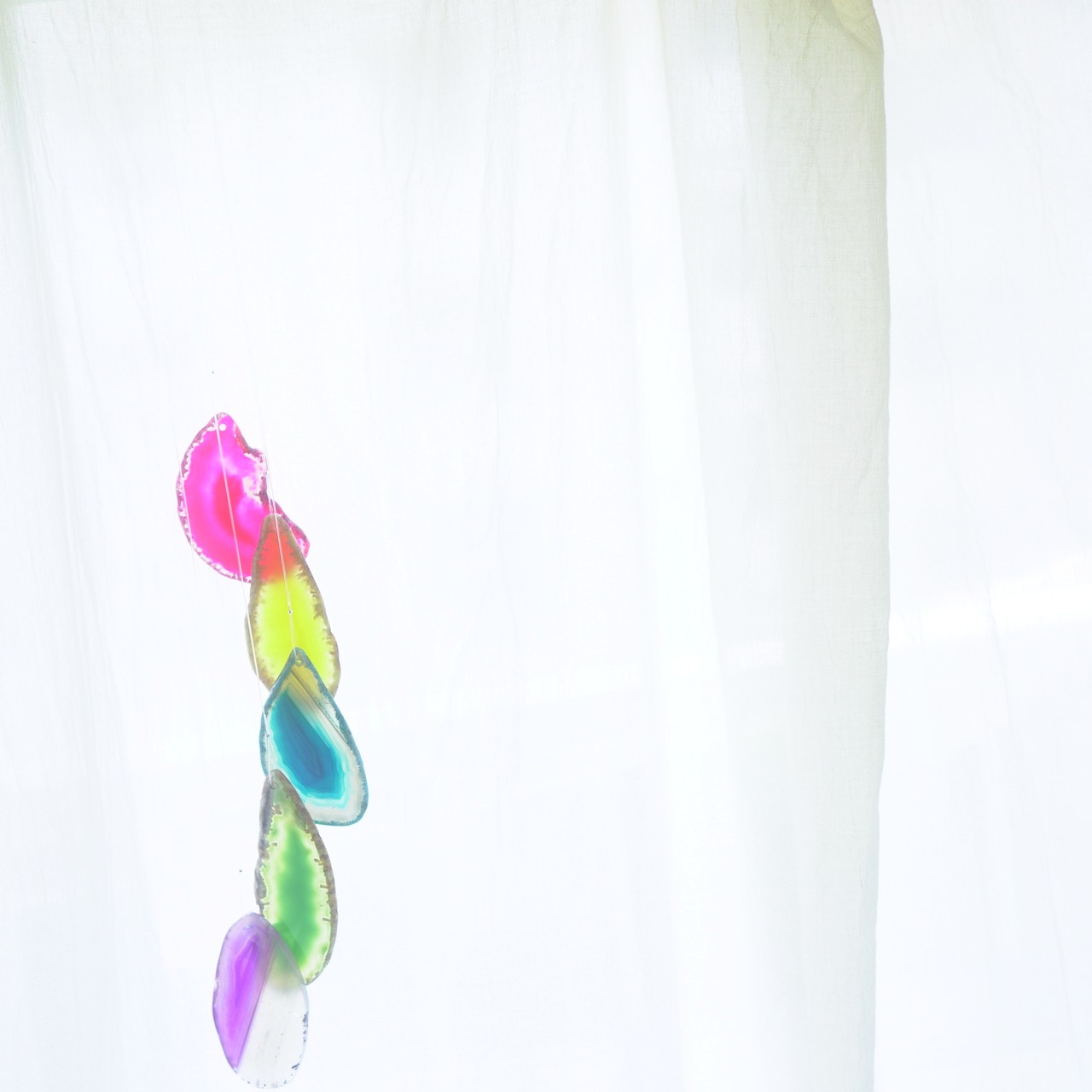 Vivid Rainbow 21 - アゲートヒーリングチャイム / Agate Sun Catcher Wind Chime 804