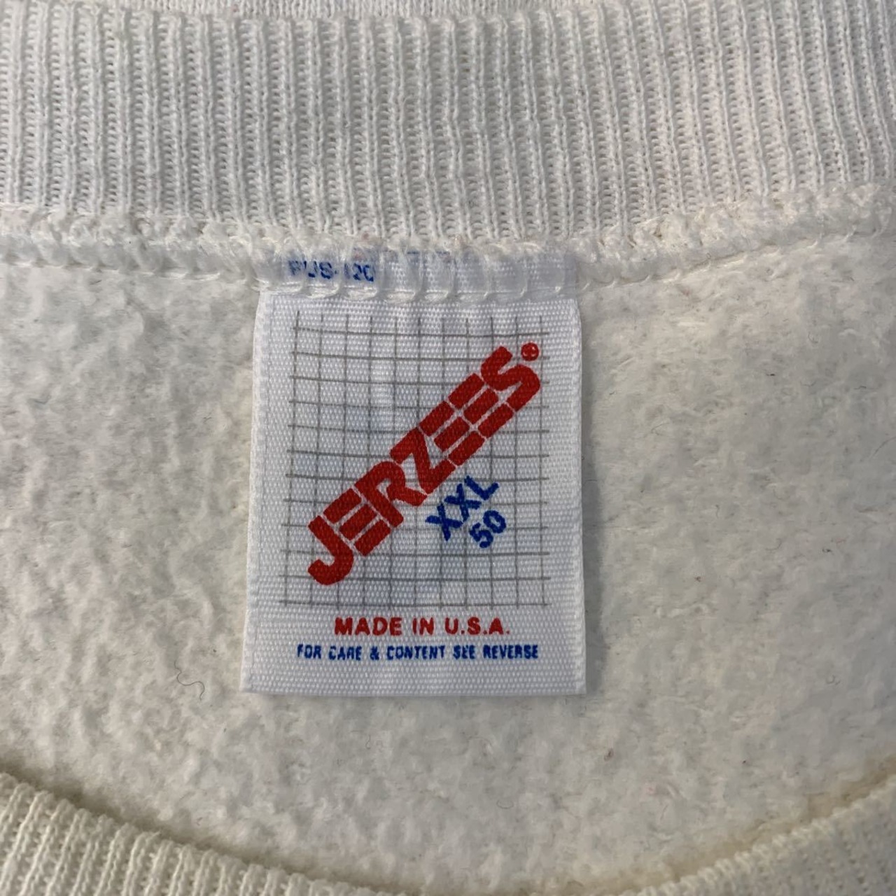 JERZEES リメイク スウェット トレーナー XXL ホワイト 鳥 ビッグ 