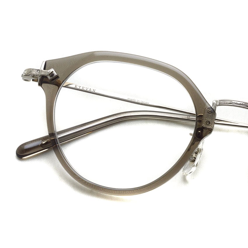 EYEVAN / E-0508 / SMKS スモークグレー - シルバー メガネ クラウン