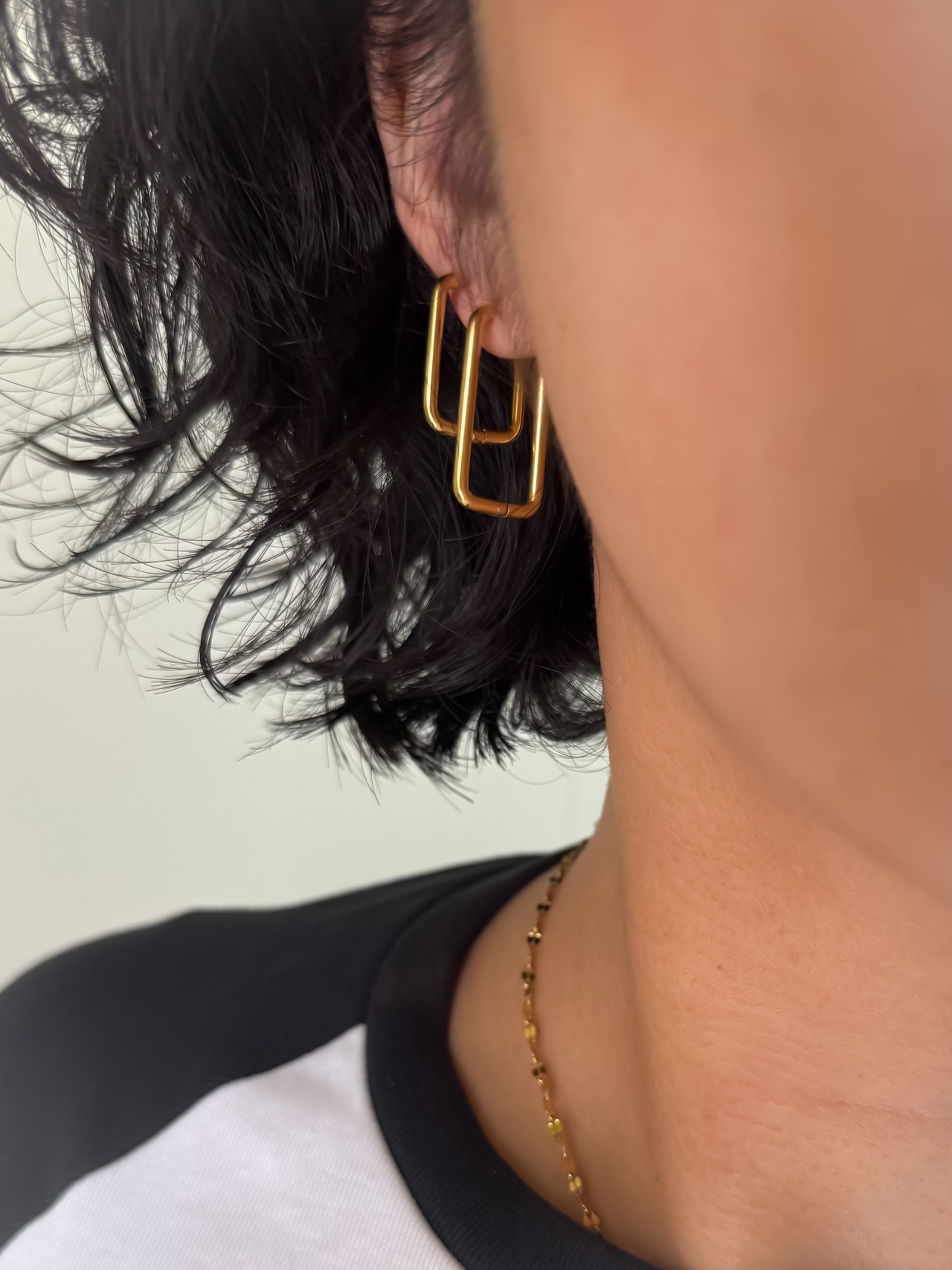 square hoop pierce M