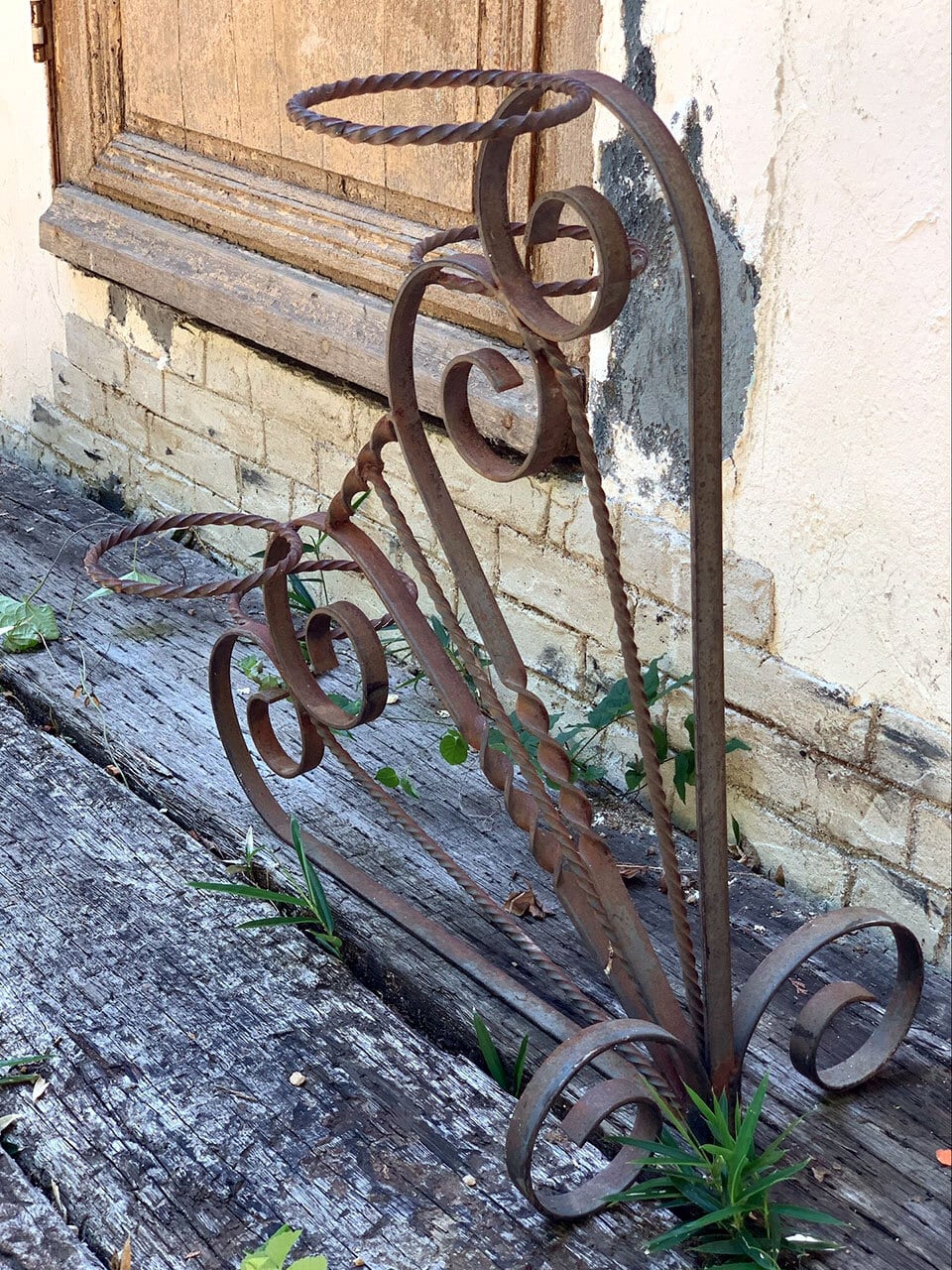 4連 アイアンプランタースタンド ガーデンポットスタンド 鉄製