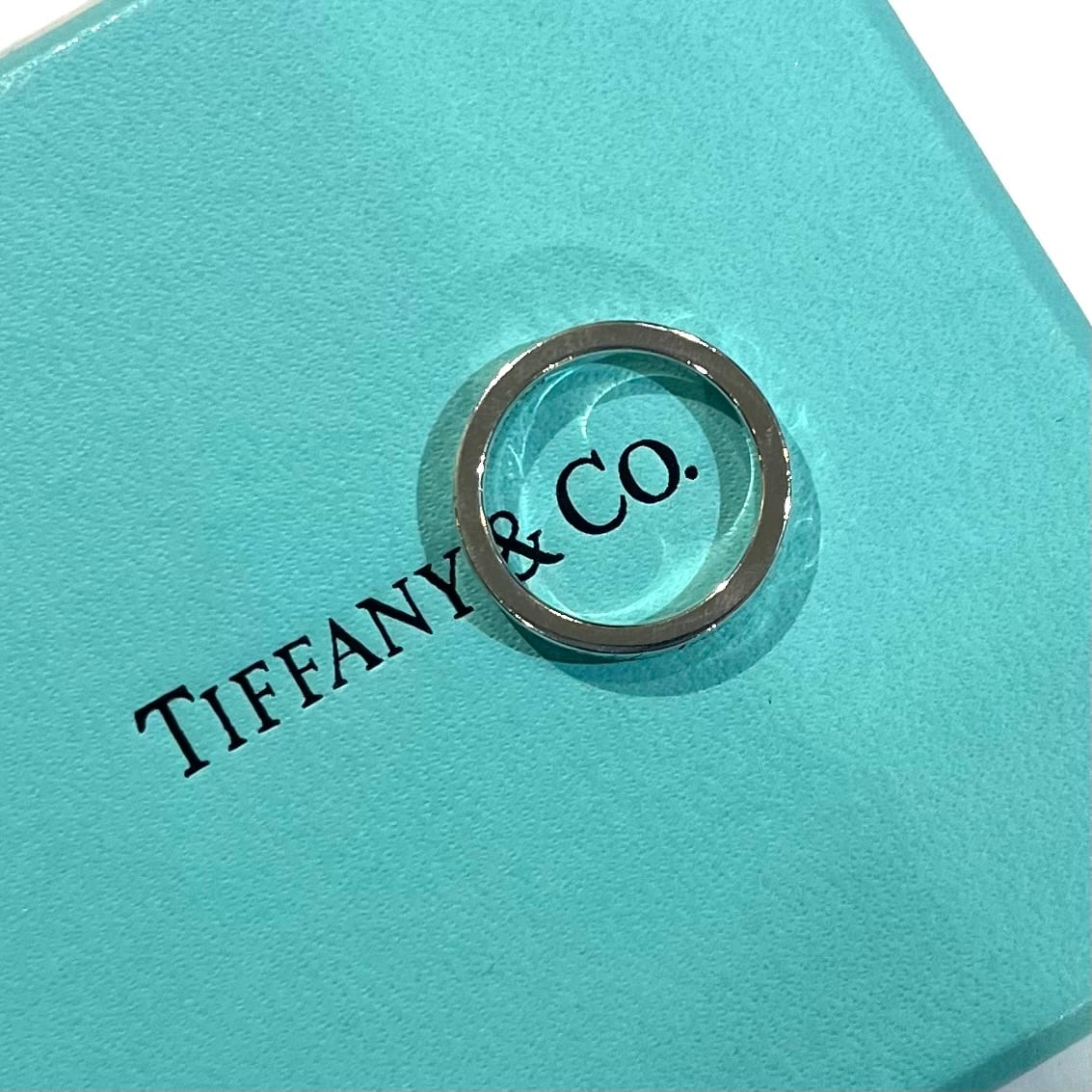 TIFFANY＆CO】2210 ティファニー8.5号addressナローリング 指輪