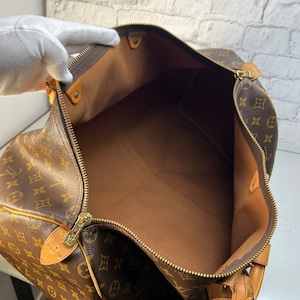 LOUIS VUITTON ルイヴィトン  M41422 キーポル50 レザー ボストンバッグ ブラウン A-10498