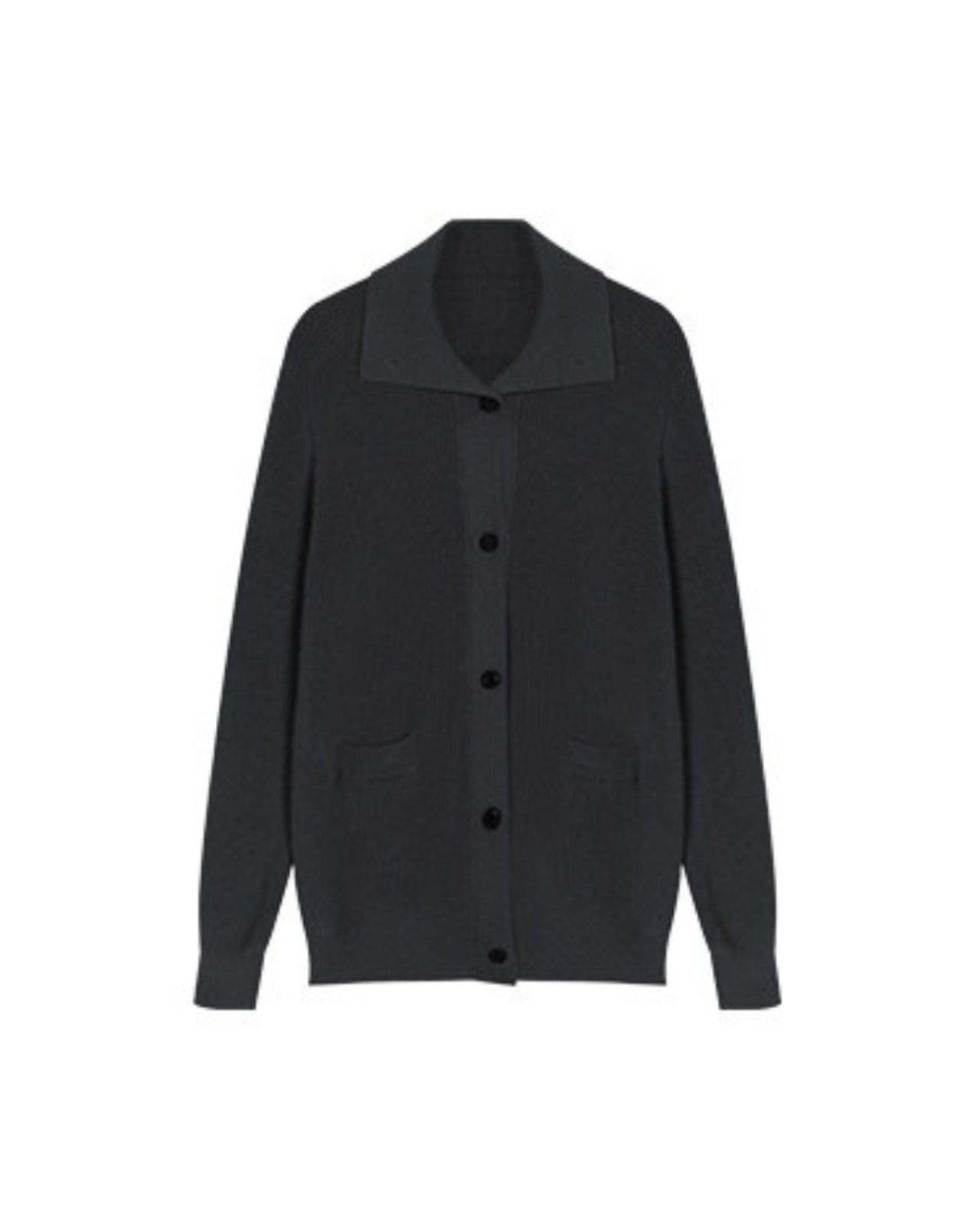 オープンカラー 長袖 ポケットニットカーディガン 2color A0826 - 19