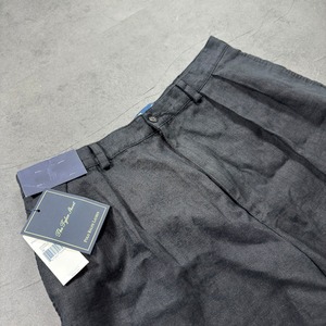 【DEAD STOCK】Polo by Ralph Lauren LINEN Black TYLER SHORTS W36 古着