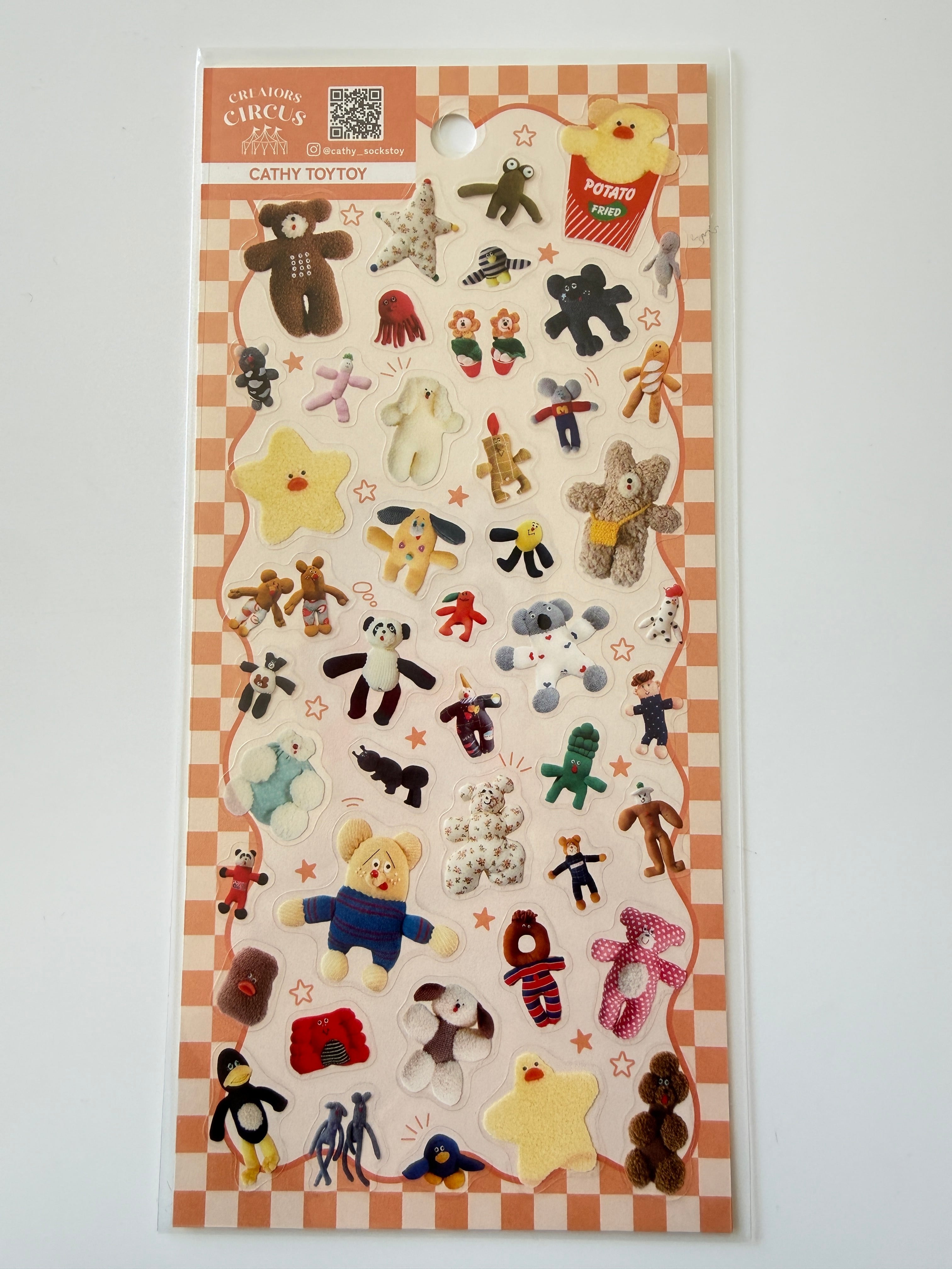 CREATORS CIRCUS 透明シール CATHY TOYTOY