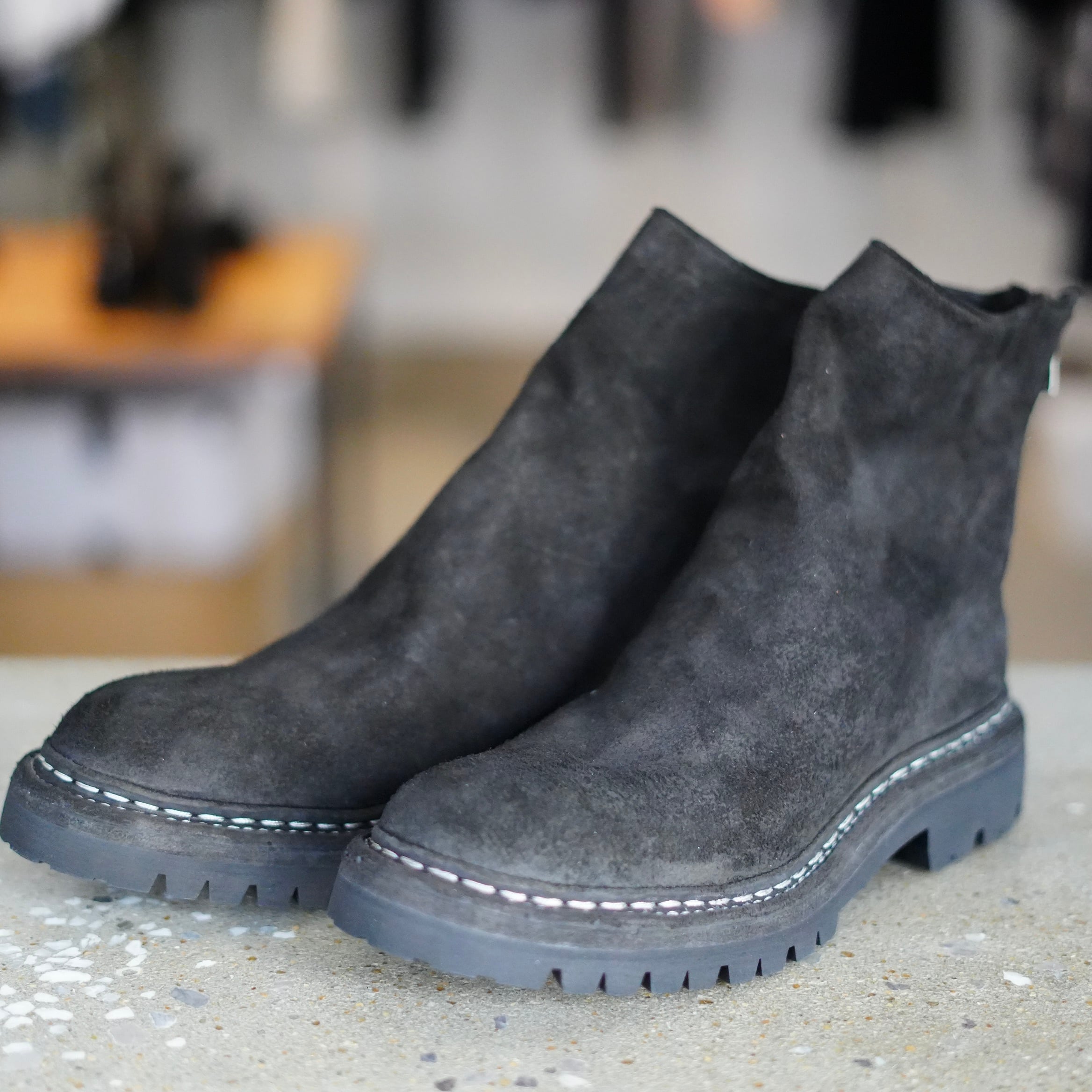 GUIDI (グイディ) / BACK ZIP BOOT SOLE RUBBER 796V_N HORSE REVERSE