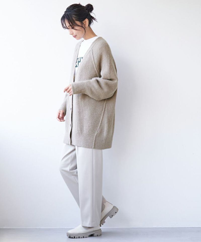 【MICA&DEAL マイカアンドディール】ALPACA V NECK LONG CARDIGAN アルパカVネックロングカーディガン  0122408253 (2COLORS) | VERSTECK powered by BASE