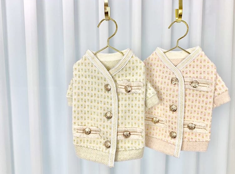 【SALE】cocoジャケット S ~ XL 2color  /  犬服 秋冬 新作 ツイードジャケット アウター 可愛い 犬の服 ドッグウェア ワンちゃん 洋服 おしゃれ 小型犬 猫 お出かけ outer21
