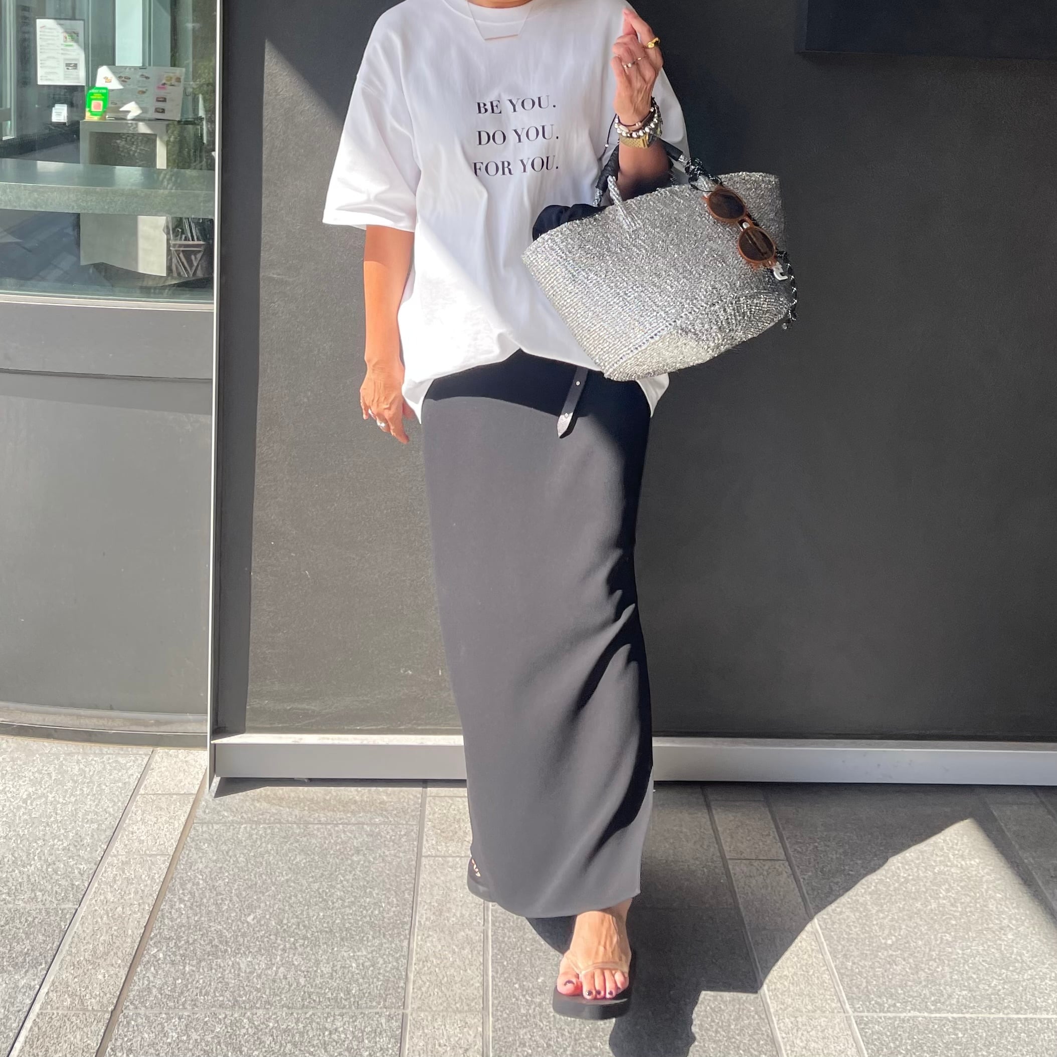 Kago-Bag / ML / Eternity charm / Silver / 巾着バッグ付き | meong blue