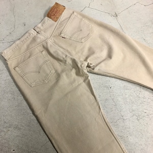 1990'S LEVI'S 501 BEIGE DENIM PANT