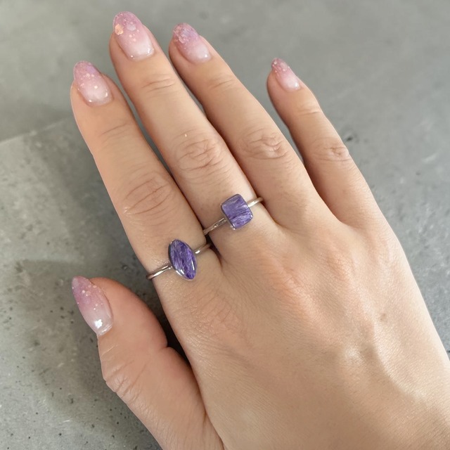 charoite ring 【silver】＜16号＞　※1点のみ