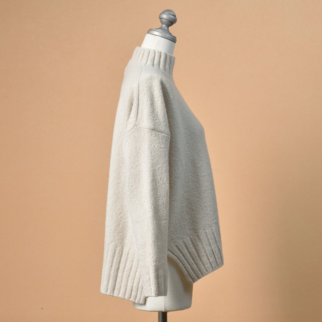 evam eva エヴァムエヴァ renew-wool turtleneck リニューウール