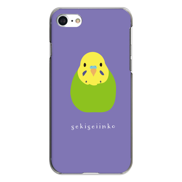 iPhone対応 スマホ ハードケース クリア インコ グリーン インコ 動物 デザイナーズ 【iPhone17 / iPhone16e / AQUOS / Xperia  他 iPhone / Android ほぼ全機種対応】 |desr3500