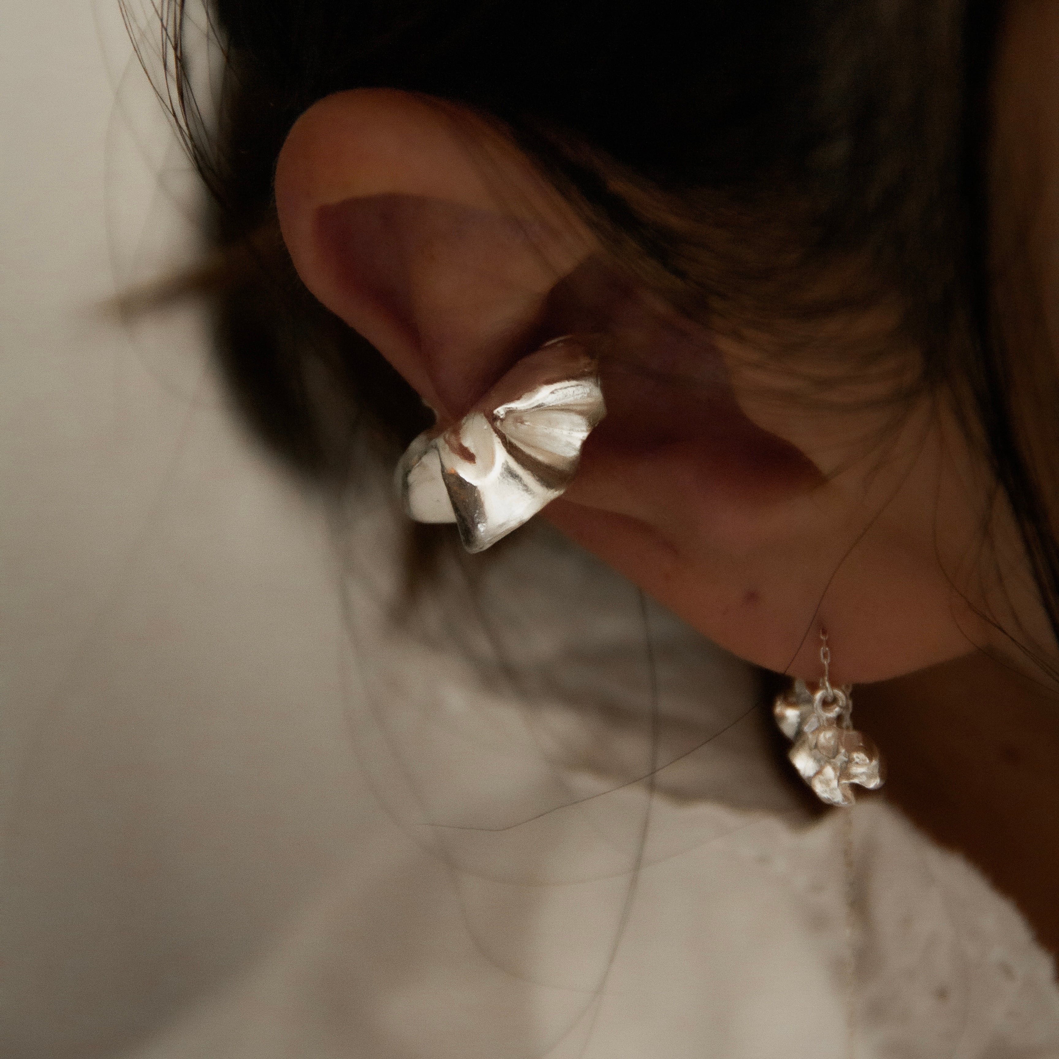 FLOW イヤーカフ(シルバー)