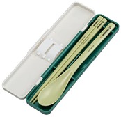 スケーター(Skater) 箸 スプーンセット 弁当 大人用 抗菌 コンビセット 18cm カチャカチャ鳴らない 日本製 マインクラフト エクスプローラー モア Minecraft CCS3SAAG-A