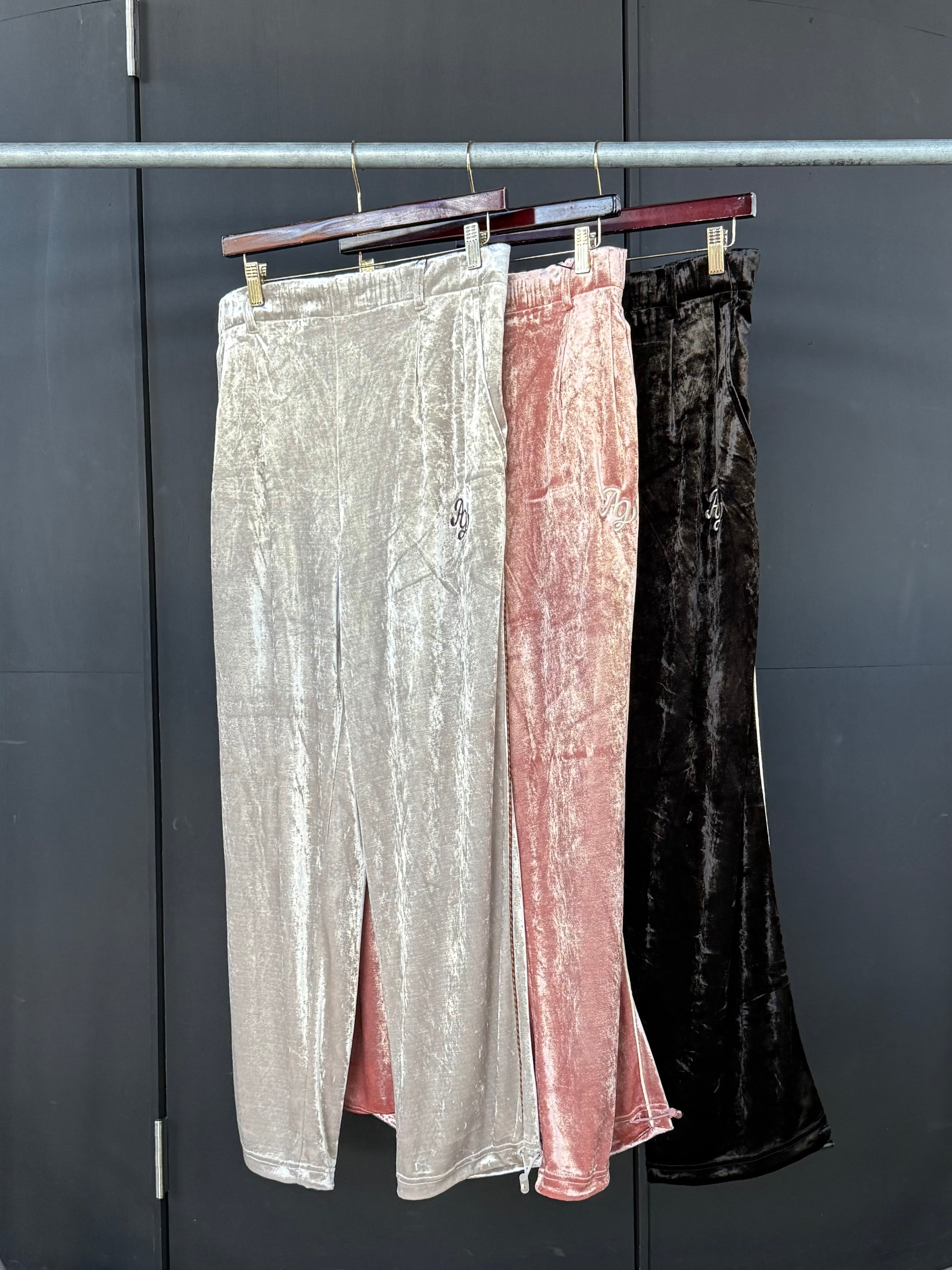 AMBERGLEAM アンバーグリーム【Clash Velour Gathered Pants