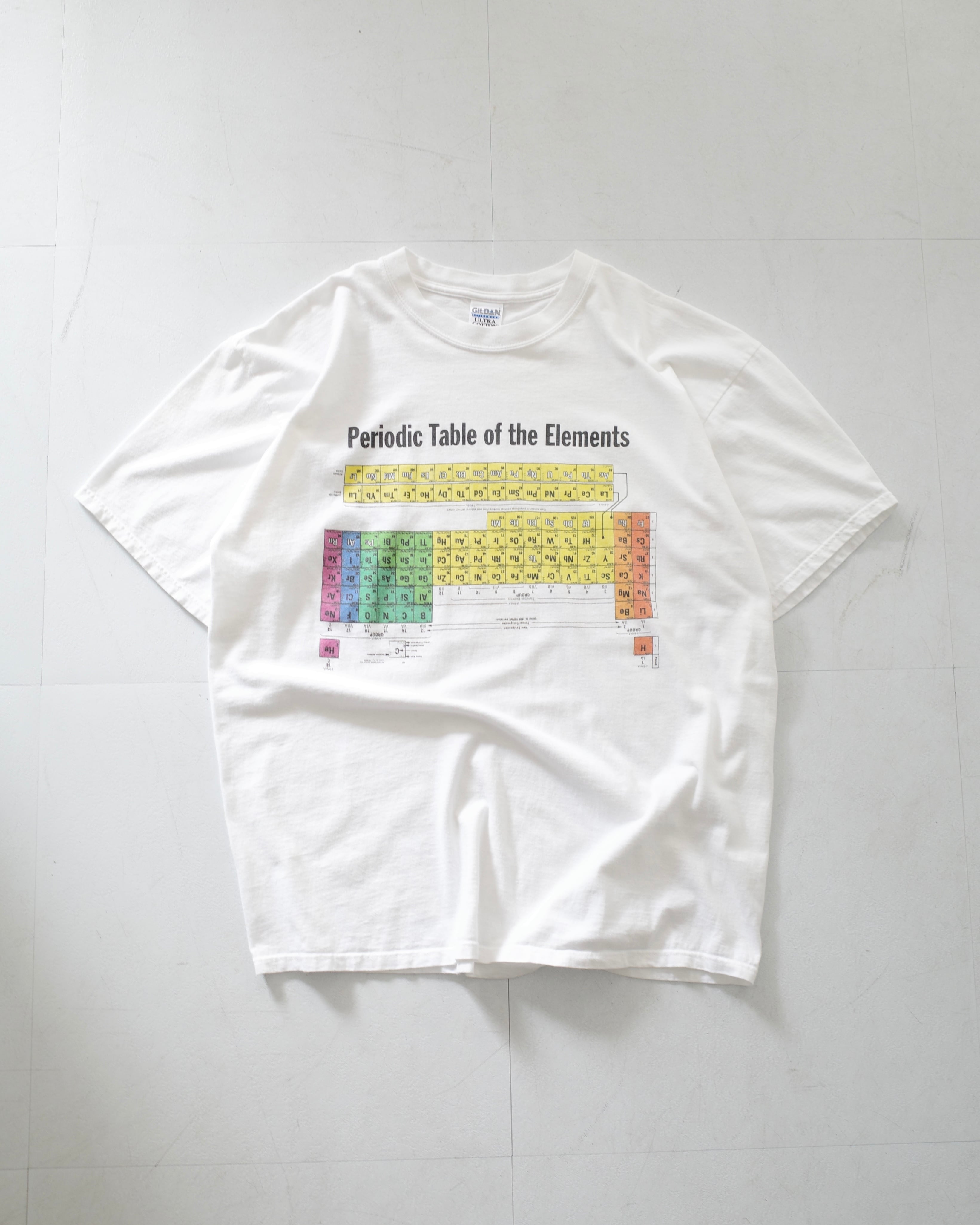 00s 90s Table of the Elements レントゲン Tシャツ 00s】