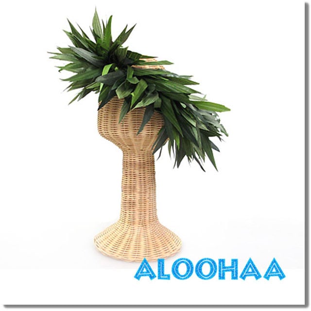 タヒチアンダンス ヘッドドレス9点 ティーリーフ ヘッドドレス #20-002