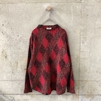 Diamond pattern knit top