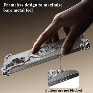 ◆iPhone 16/Pro/Pro Max◆ S-Shaped Aluminum Phone Case / S-シェイプ アルミニウム スマホケース